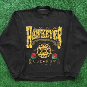 Retro 1991 Nc Aa Iowa Hawkeyes Rose Bowl Football Sweatshirt